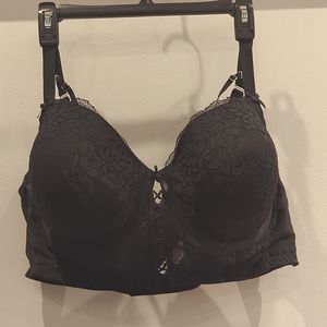 Cacique black lace bra